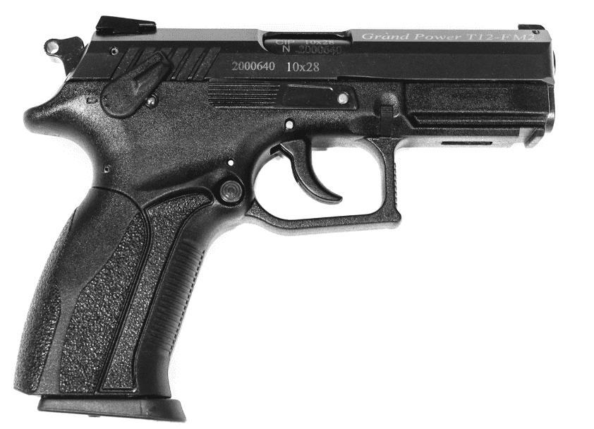 Травматический пистолет Grand Power T12-FM2 (измененная рукоятка) кал.10х28